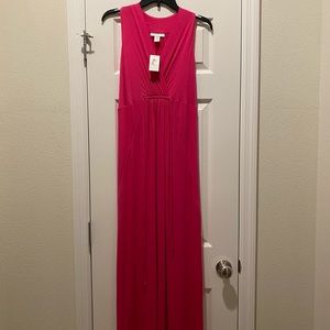 NWT- Pink Maternity Maxi Dress
